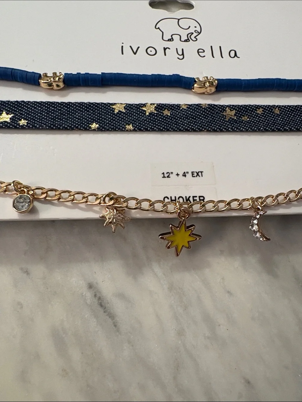 Ivory Ella Kids Bundle Colorful Bracelets Chokers & Earring , 7 pieces NWT